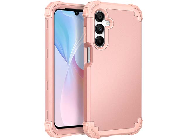 Defender Case for the Samsung Galaxy A16 - Rose Gold/Pink Impact Case