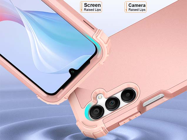 Defender Case for the Samsung Galaxy A16 - Rose Gold/Pink