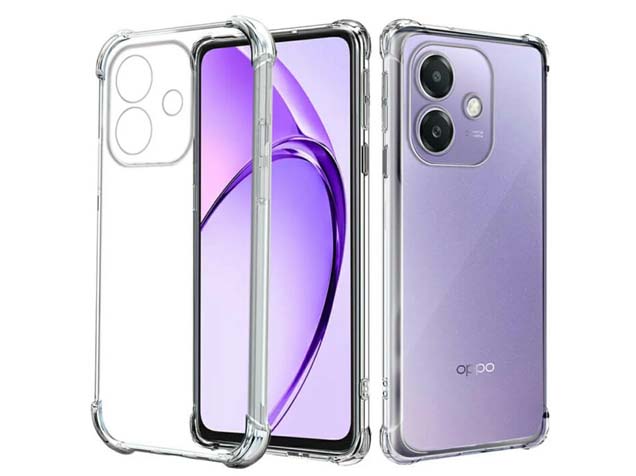 Gel Case with Bumper Edges for OPPO A40 - Clear Soft Cover
