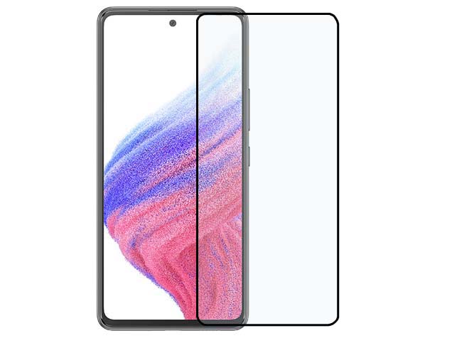 3D Full Coverage Tempered Glass Screen Protector for Samsung Galaxy A53 5G - Black Screen Protector