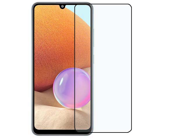 3D Full Coverage Tempered Glass Screen Protector for Samsung Galaxy A32 4G - Black Screen Protector