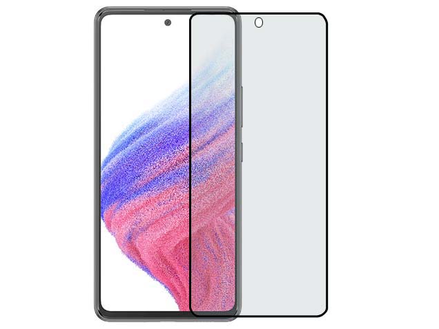 Anti Glare Tempered Glass Screen Protector for the Samsung Galaxy A53 5G - Black Screen Protector