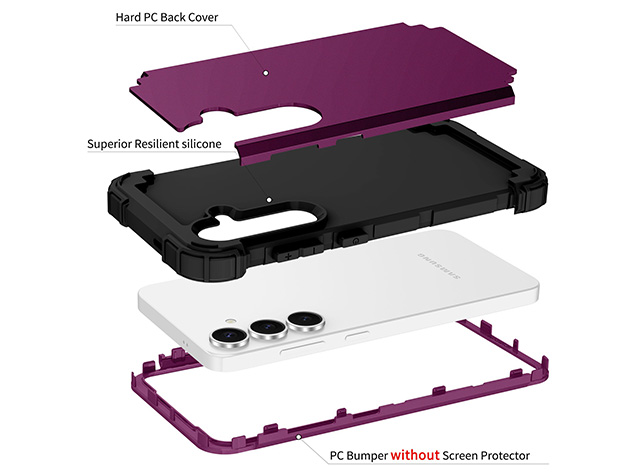 Defender Case for the Samsung Galaxy S25 - Plum
