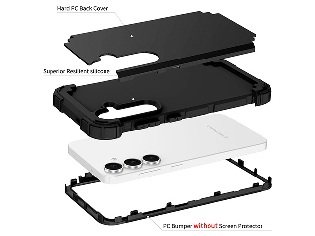 Defender Case for the Samsung Galaxy S25+ - Black
