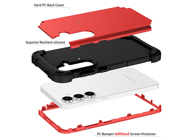 Defender Case for the Samsung Galaxy S25+ - Red
