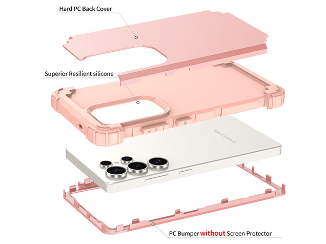 Defender Case for the Samsung Galaxy S25 Ultra - Pink