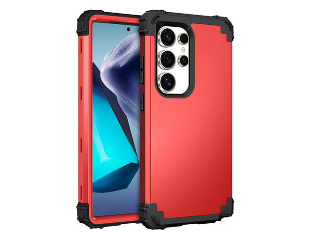 Defender Case for the Samsung Galaxy S25 Ultra - Red Impact Case