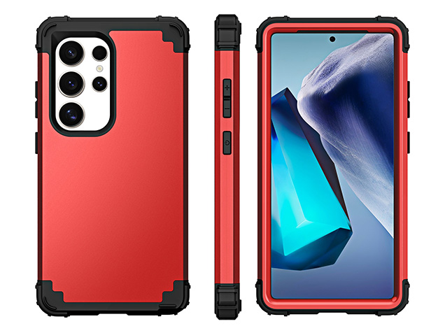 Defender Case for the Samsung Galaxy S25 Ultra - Red