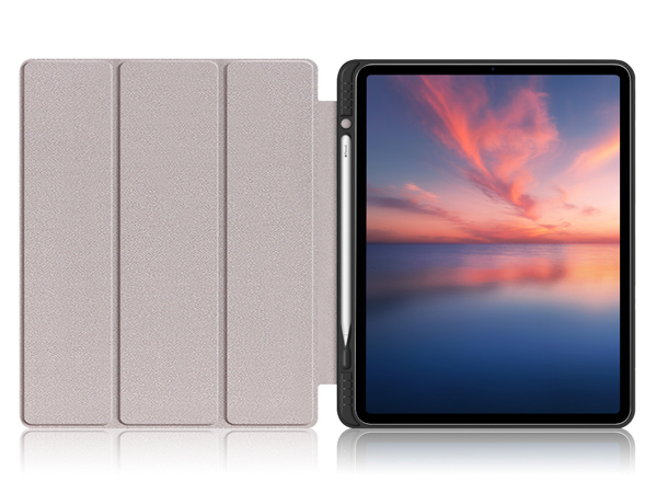 Synthetic Leather Flip Case with Stand for iPad Air 13 inch (2025) - Baby Blue