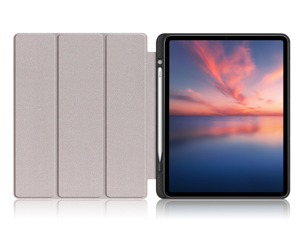 Synthetic Leather Flip Case with Stand for iPad Air 13 inch (2025) - Black