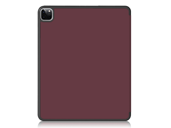 Synthetic Leather Flip Case with Stand for iPad Air 13 inch (2025) - Burgundy