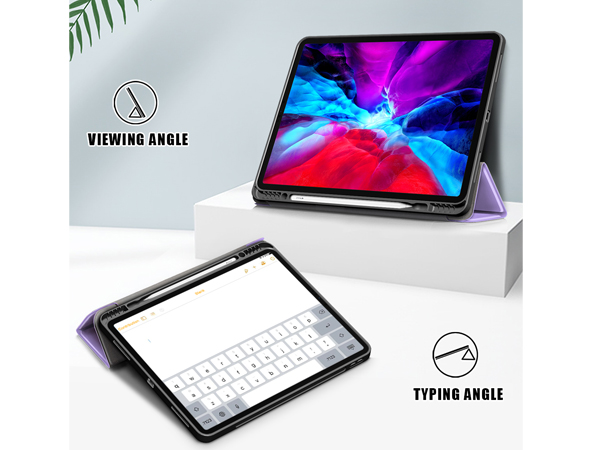 Synthetic Leather Flip Case with Stand for iPad Air 13 inch (2025) - Lilac