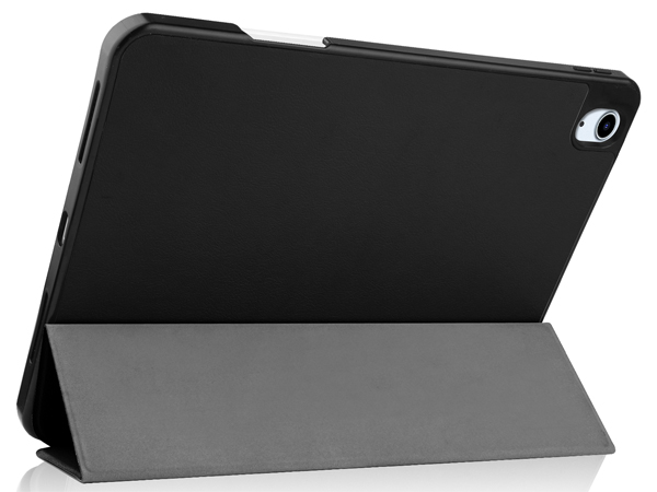 Synthetic Leather Flip Case with Stand for iPad Air 11 inch (2025) - Black Leather Flip Case