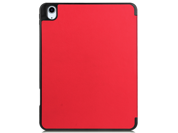 Synthetic Leather Flip Case with Stand for iPad Air 11 inch (2025) - Red
