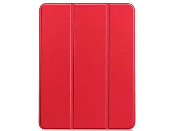 Synthetic Leather Flip Case with Stand for iPad Air 11 inch (2025) - Red
