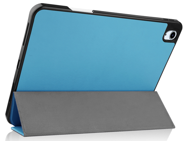 Synthetic Leather Flip Case with Stand for iPad Air 11 inch (2025) - Sky Blue Leather Flip Case