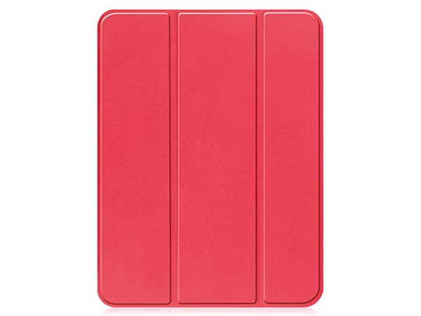 Synthetic Leather Flip Case with Stand for iPad 11th Gen (A16) - Red