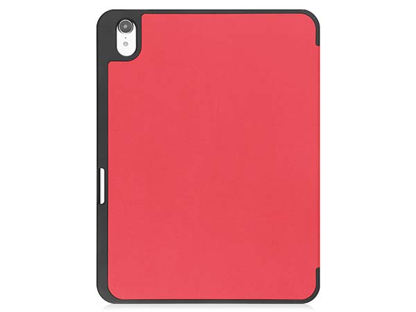 Synthetic Leather Flip Case with Stand for iPad 11th Gen (A16) - Red