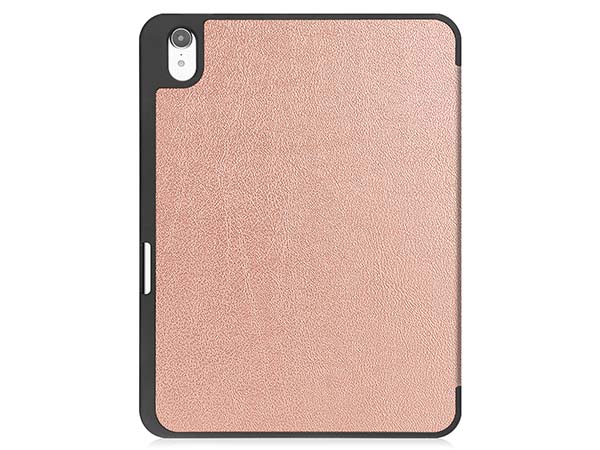 Synthetic Leather Flip Case with Stand for iPad 11th Gen (A16) - Rose Gold