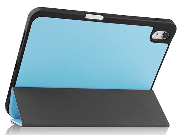 Synthetic Leather Flip Case with Stand for iPad 11th Gen (A16) - Sky Blue