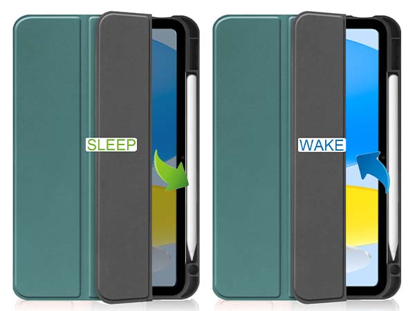 Synthetic Leather Flip Case with Stand for iPad 11th Gen (A16) - Teal