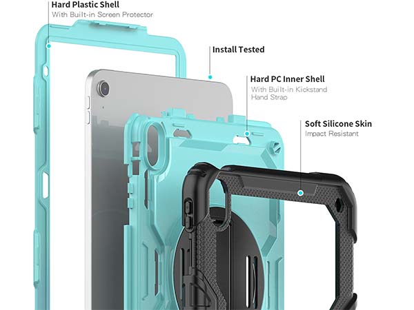 Rugged Impact Case for iPad 11th Gen (A16) - Sky Blue