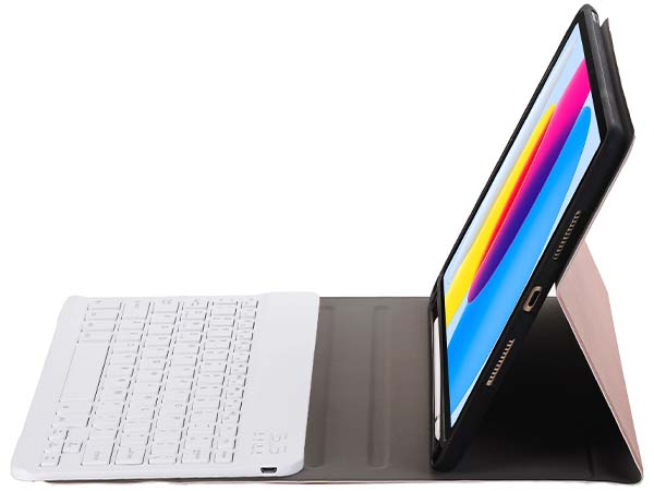 Keyboard and Case for iPad 11th Gen (A16) - Rose Gold