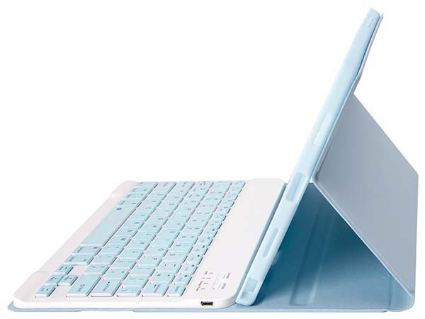 Keyboard and Case for iPad 11th Gen (A16) - Baby Blue