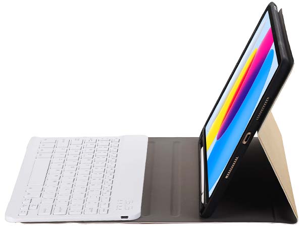 Keyboard and Case for iPad 11th Gen (A16) - Gold