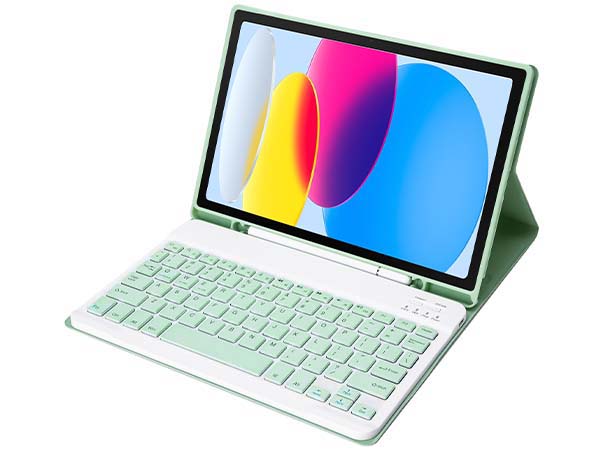Keyboard and Case for iPad 11th Gen (A16) - Mint