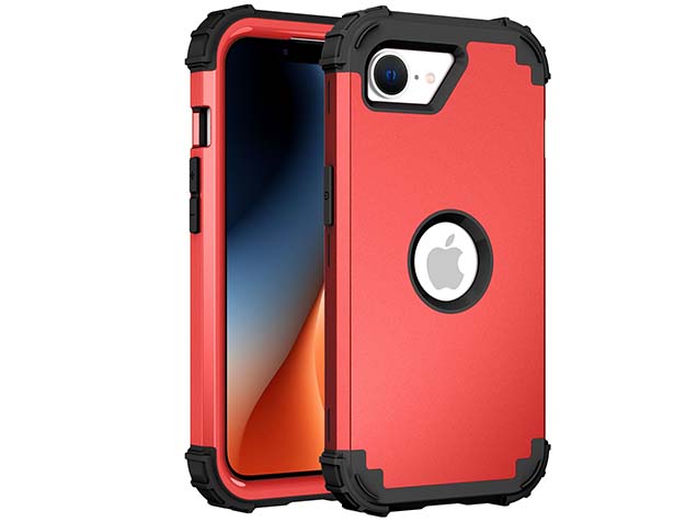 Defender Case for iPhone 16e - Red Impact Case