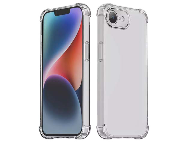 Gel Case with Bumper Edges for iPhone 16e - Clear Soft Cover