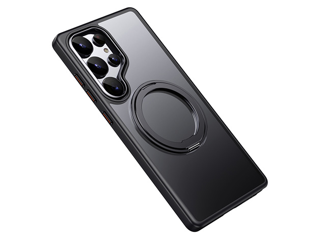 Magnetic Ring Stand Case for Samsung S25 Ultra - Black