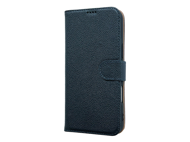 Premium Leather Wallet Case for Apple iPhone 16e - Midnight Blue