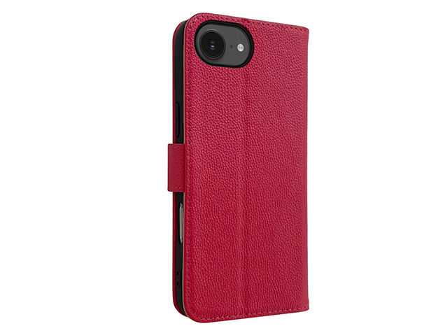 Premium Leather Wallet Case for Apple iPhone 16e - French Rose Leather Wallet Case