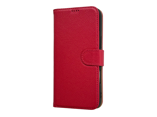 Premium Leather Wallet Case for Apple iPhone 16e - French Rose