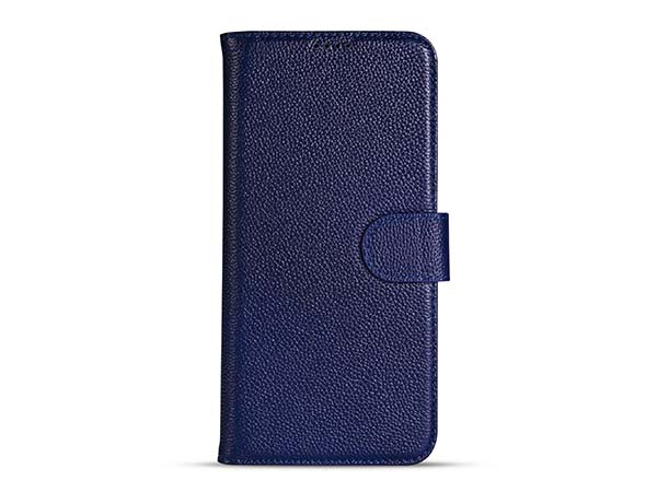 Premium Leather Wallet Case for Samsung Galaxy S25+ - Midnight Blue