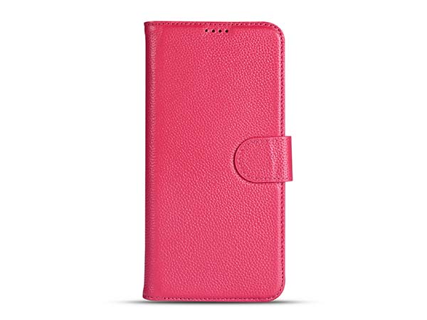 Premium Leather Wallet Case for Samsung Galaxy S25+ - French Rose