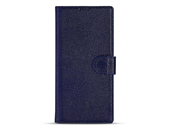 Premium Leather Wallet Case for Samsung Galaxy S25 Ultra - Midnight Blue