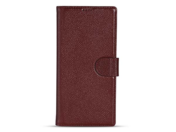 Premium Leather Wallet Case for Samsung Galaxy S25 Ultra - Rosewood
