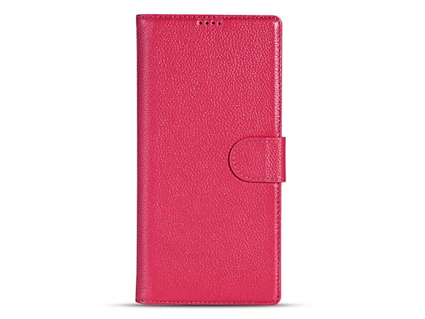 Premium Leather Wallet Case for Samsung Galaxy S25 Ultra - French Rose
