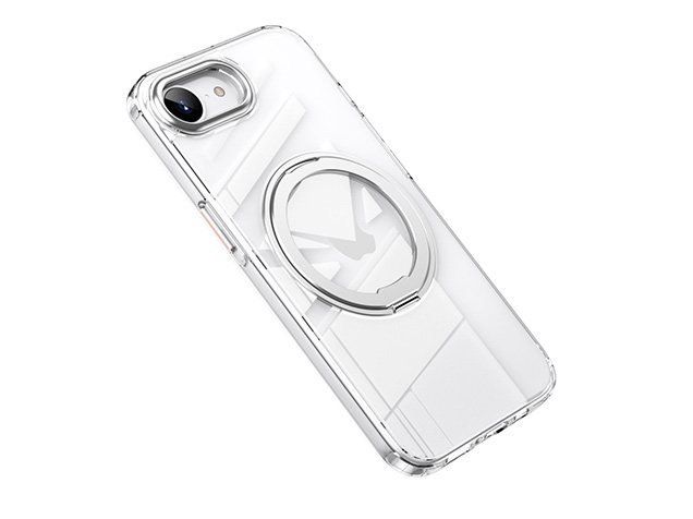 Magnetic Ring Stand Case for iPhone 16e - Clear