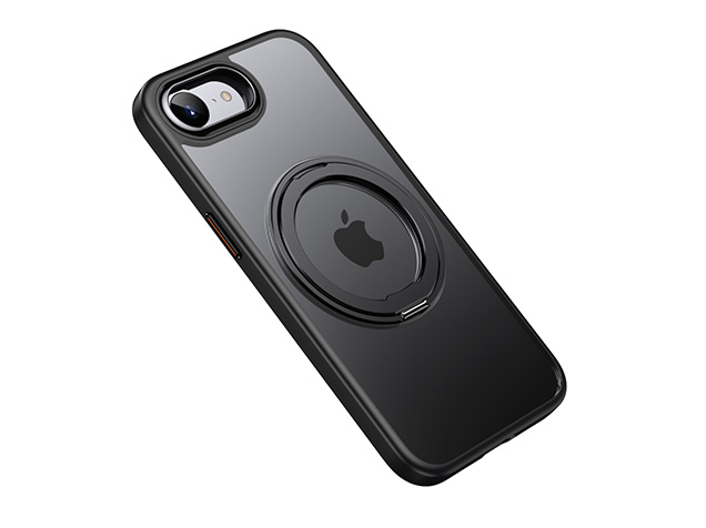 Magnetic Ring Stand Case for iPhone 16e - Black