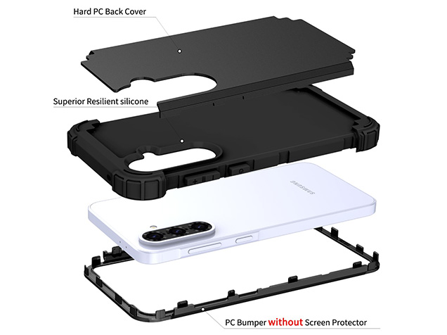 Defender Case for the Samsung Galaxy A56 - Black