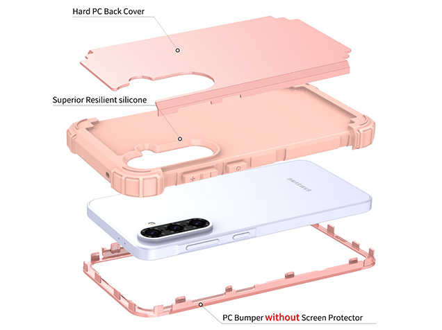 Defender Case for the Samsung Galaxy A56 - Pink