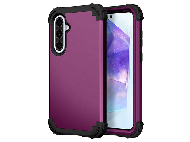 Defender Case for the Samsung Galaxy A56 - Plum Impact Case