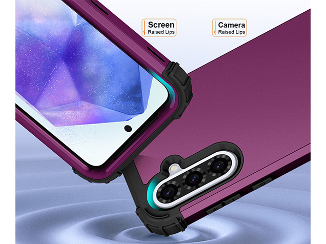 Defender Case for the Samsung Galaxy A36 - Plum