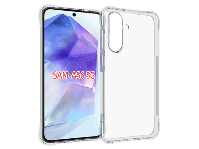 Gel Case with Bumper Edges for Samsung Galaxy A56 - Clear Soft Cover