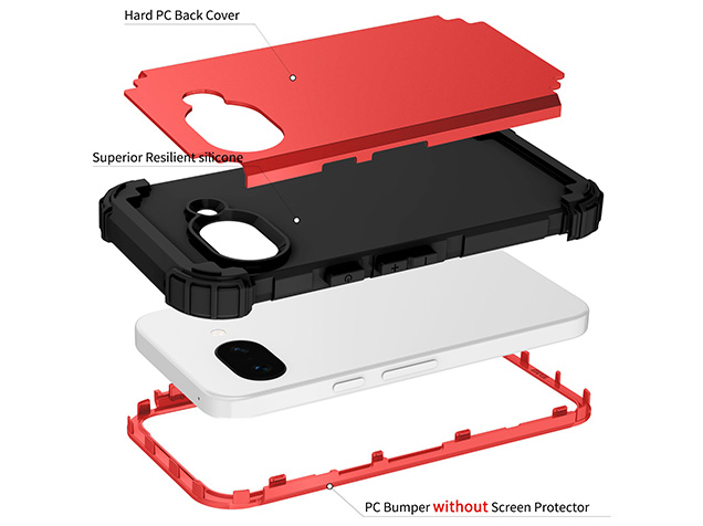 Defender Case for Google Pixel 9a - Red
