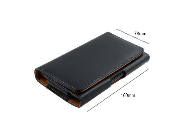Smooth Synthetic Leather Belt Pouch - Bumper Case Compatible